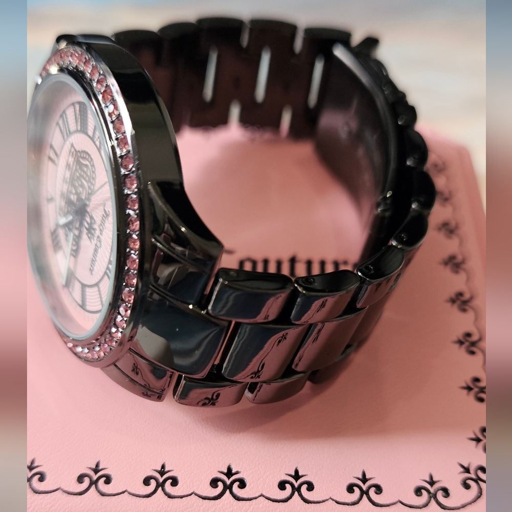 Juicy Couture Pink Crystal Accent Women's Watch - Picture 10 of 11